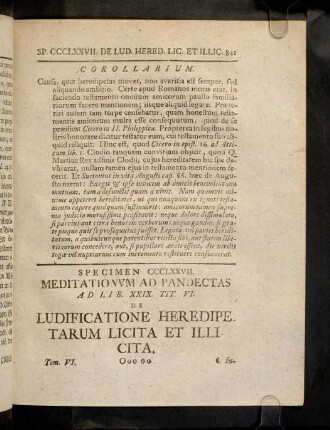 841-859, Sp. 377. De Ludificatione Heredipetarum ...