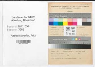 Entnazifizierung Fritz Ammersdoerfer , geb. 02.02.1914 (Oberleutnant)