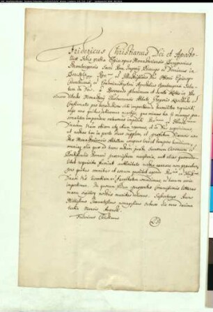 Der Bischof von Münster bittet den Coadjutor Otto von Osnabrück, die Inthronisation des Abtes vorzunehmen.
