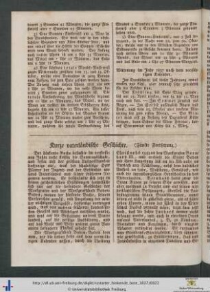 Kurze vaterländische Geschichte (Fünfte Fortsetzung).
