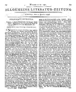 Anekdoten und Geschichten zur Ehre - und Schande - der Menschheit. Ein historisches Lesebuch ... zur Beförderung der Menschenkunde. Celle: Schulze 1796