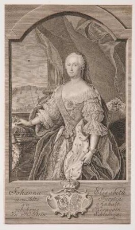 Bildnis von Johanna (1712-1760), Fürstin von Anhalt-Zerbst
