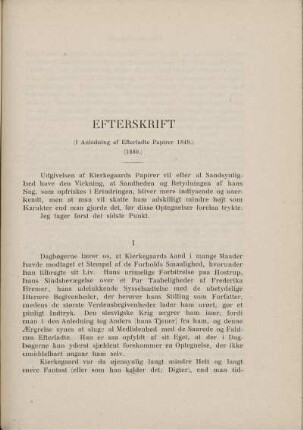 Efterskrift (I Anledning af Efterladte Papirer 1849) (1880)