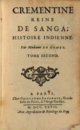 Crementine Reine De Sanga : Histoire Indienne, 2