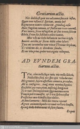 Ad Eundem Gratiarum actio