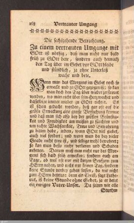 Die sechszehende Betrachtung.
