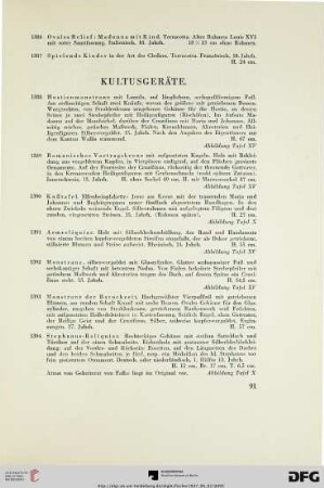 Kultusgeräte (Nr. 1388-1414)