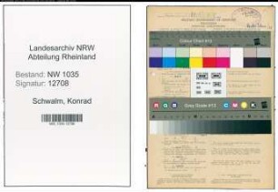 Entnazifizierung Konrad Schwalm , geb. 19.01.1901 (Bergmann)