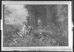 Bruegel, Jan  / Balen, Hendrik: Luft und Feuer - Venus mit Amor und Vulkan, GK I 7768.