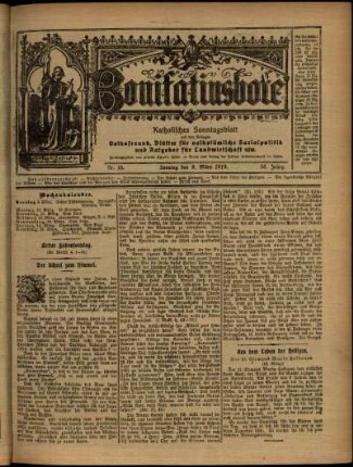 Ausgabe vom Sonntag, den 09. März 1919.