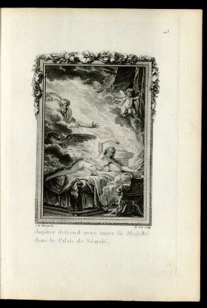 Jupiter descend avec toute sa Majesté dans le Palais de Sémelé.