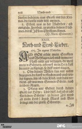 Noth- und Trost-Lieder.