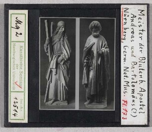 Nürnberg: Meister der Blutenburger Apostel, Andreas und Bartolomäus (?), Germanisches Nationalmuseum