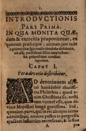 Philothea Sev Introductio Ad vitam devotam : Pro Singulis Hominum Statibus Libellvs Avrevs