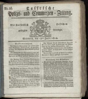 Nr. 56, Mittwoch den 13ten Julii. 1814