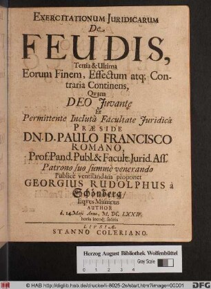 Eorum Finem, Effectum atq[ue] Contraria Continens