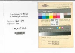 Entnazifizierung Gottlieb Laege , geb. 18.08.1892 (Polizist)