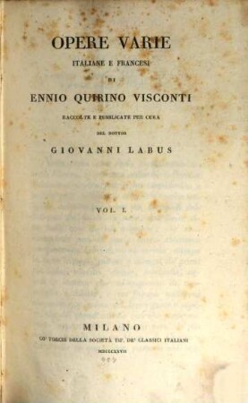 Opere varie italiane e francesi, 1