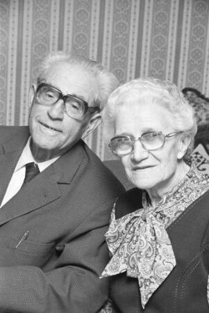 Diamanthochzeit der Eheleute August und Lina Ebert aus der Mannheimer Straße 76