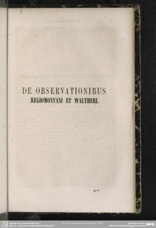 Consideratio Observationum Regiomontani et Waltheri.