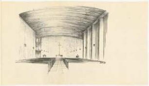 Evangelisches Gemeindezentrum, Herford: Altar: Perspektivische Ansicht