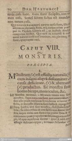 Caput VIII. De Monstris.