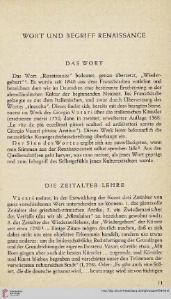 Wort und Begriff Renaissance