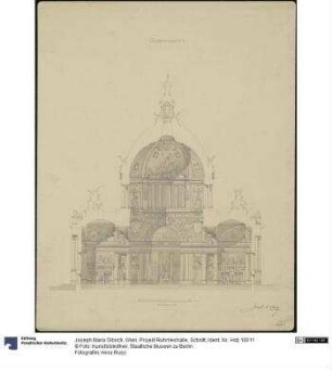 Wien, Projekt Ruhmeshalle, Schnitt