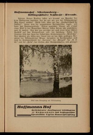 Hoffmannshof - Nikolausberg - Billingshäuser Schlucht - Weende