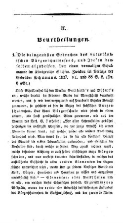 Beurtheilungen