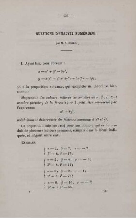 Question d´analyse numérique.