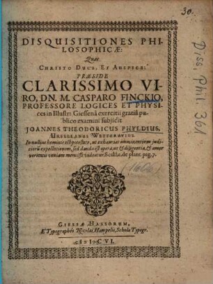 Disquisitiones Philosophicae
