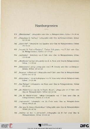 Hamburgensien (Nr. 310-341)