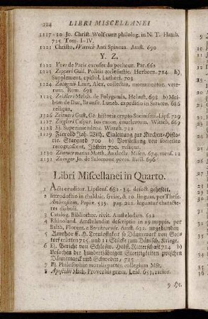 Libri Miscellanei in Quarto.