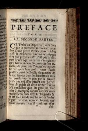 Preface pour la seconde partie
