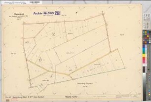 Steinfurt (Burgsteinfurt), Umlegung Hollich, Bl.10 Planabdruck Flur 27