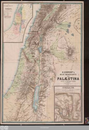 H. Kiepert's neue Wandkarte von Palæstina