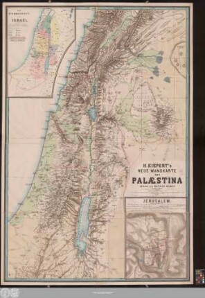 H. Kiepert's neue Wandkarte von Palæstina