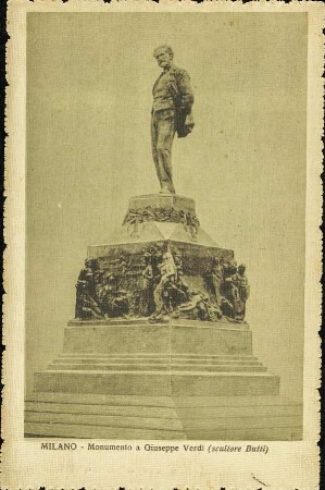 Milano - Monumento a Giuseppe Verdi (scultore Butti)