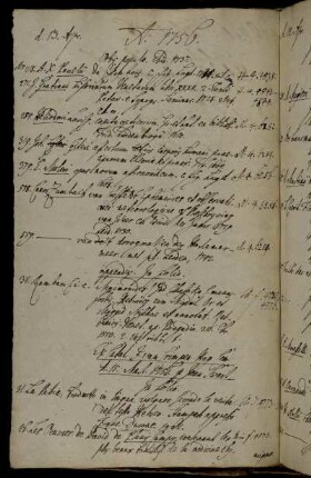 Ex Catal. J. (?) van Crimpen Hag. Com. d. 15. Mart. 1756 p Jean Swart.