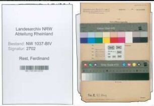 Entnazifizierung Ferdinand Rest , geb. 19.05.1914 ()