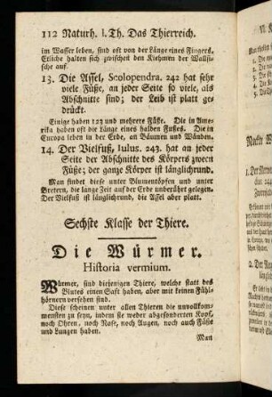 112-122, Die Würmer