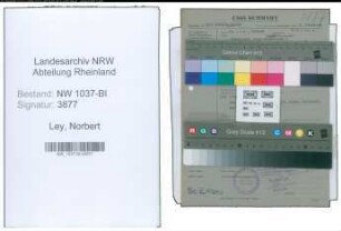 Entnazifizierung Norbert Ley , geb. 24.08.1903 (Verwaltungsrat)