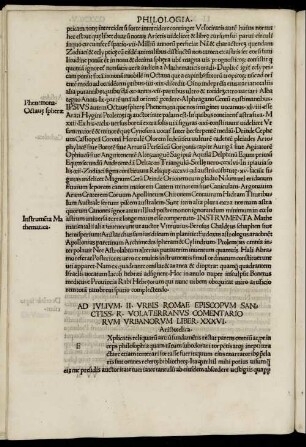 Liber XXXVI. Aristotelica