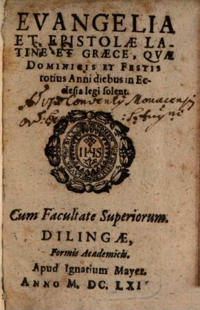 Evangelia et Epistolae