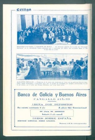 [Vista de la fiesta celebrada por la] Sociedad Cultural y Agraria de Mugia.