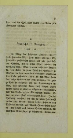 6. Friedrichs II. Kreuzzug (1228-29)