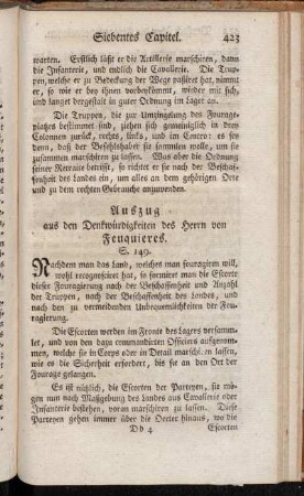 Auszug aus den Denkwürdigkeiten des Herrn von Feuquieres. S. 149