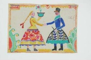 Folklorepaar. Entwurf