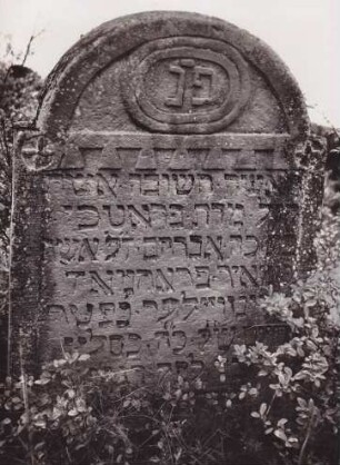 Judenfriedhof. Grabstein